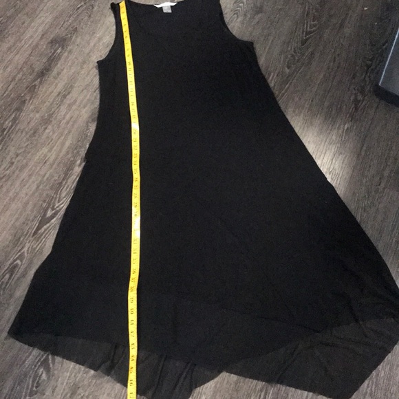 Peter nygard black comfy long angled dress (265) - Picture 13 of 14